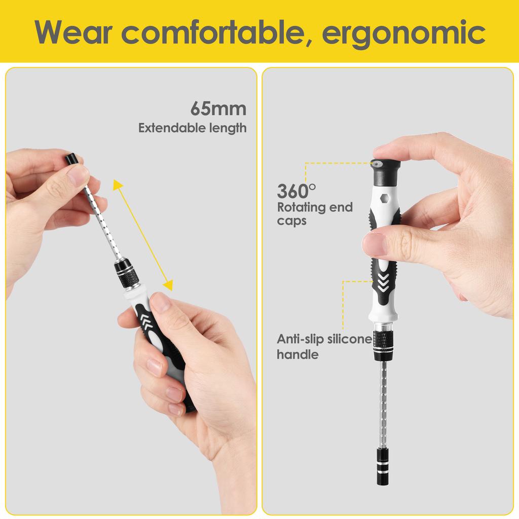 Multi functional screwdriver set Magnetized ergonomics Precision Screwdriver for repairing instruments and household appliances
