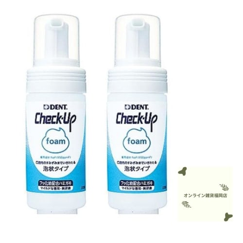 

[Set of 2] Check Up Foam Toothpaste, Fluoride Foam, Oral Care for Children, Seniors, Non-Abrasive