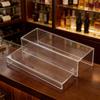 2 Tiers Wine Rack Craft Of Sturdy Acrylic Materials For Kitchen Or Offices Use