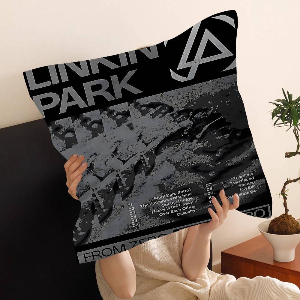 Band L-Linkin Cool P-Park Pillow Cushion Cover Pillowcase Living Room Sofa Home Decor