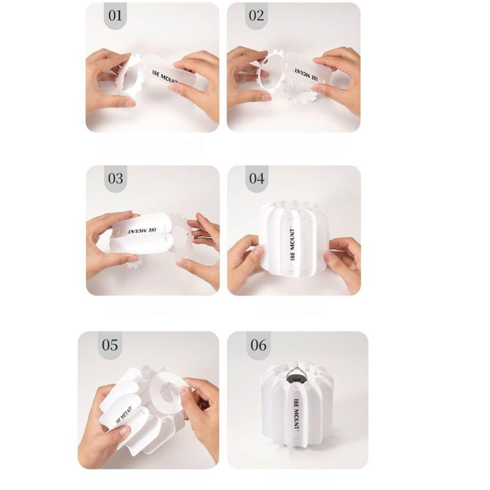 Waterproof Camping Lamp Cover Ultralight Atmosphere Camping Light Shade PP Board Moisture-proof Outdoor Lantern Shade