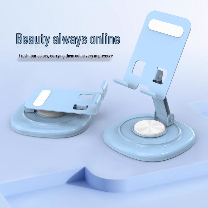 Rotatable Phone Holder: Macron Color Series, Foldable, Desktop Stand for Live Broadcasts and Watching Videos