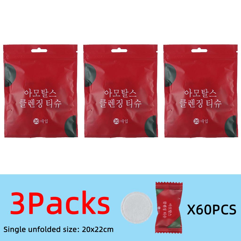 Portable Compressed Face Towel Highly Absorbent Natural Plant Fiber Towel A Must-Have Compressed Towel For Travel 20pcs/Bag