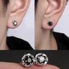 Letter Stud Earrings - Sophisticated Male Ear Ring for Versatile Use. Compact and Delicate Earrings for Any Occasion.