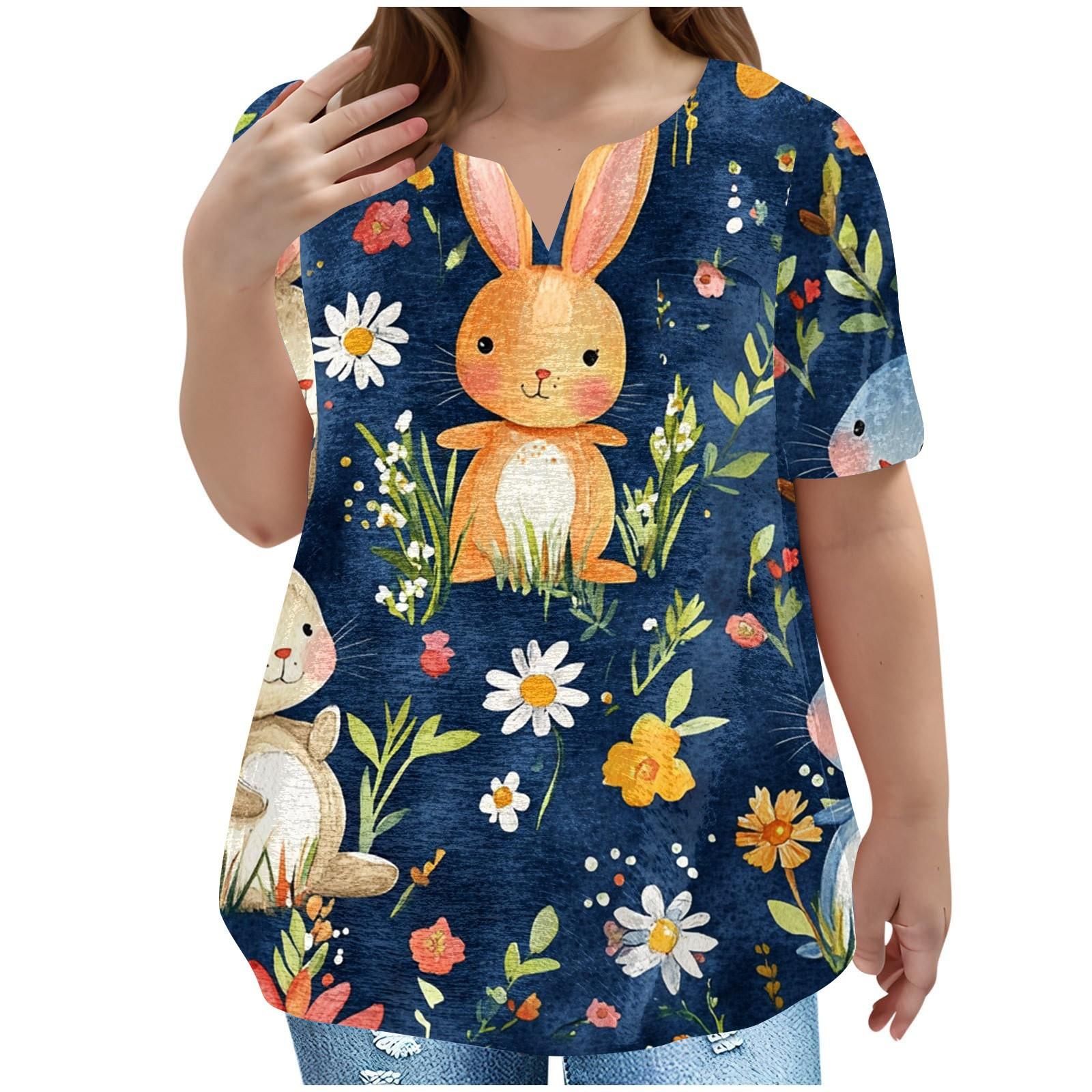 

Детская пасхальная футболка, повседневная мода, топ с V-образным вырезом, короткими рукавами и карманами 130 тёмно-синий