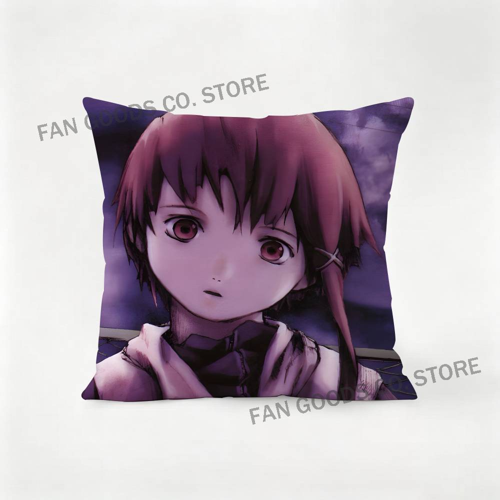 Anime Serial Experiments LLain Printed Pillow Cover Cushion Case Simple Sofa Pillow Case No Pillow Core