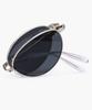 Likkeullou Rc Stainless Steel Epoca F Folder Sunglasses Black