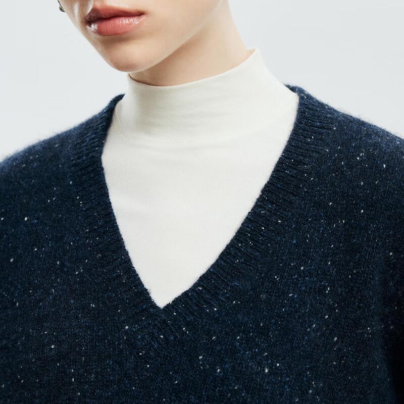 Paluopo Women's V-Neck Colorful Cashmere Sweater