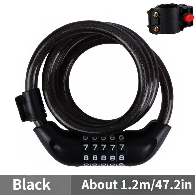 

Weatherproof Bicycle Cable Lock - 1200mm x 12mm Rust-Resistant Steel Cable with PVC Coating & Euro Key System for Bikes