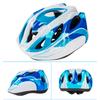 Osagie Ot6 Kinderhelm Schutzausrüstungsset, Anti-Sturz Rollschuhe, Inline-Skates, Skateboard, Laufrad, Fahrrad Knieschoner und Helm, Blau