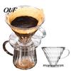 Coffee Dripper Cone Filter Cup with Spiral Groove Design, Pour Over Cone, Reusable Holder V.60 Heat Resistant Transparent Plastic Maker for