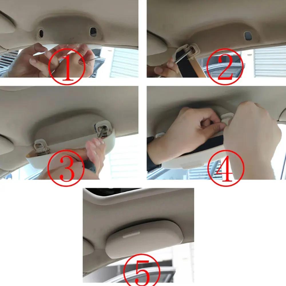 For Nissan Qashqai Dualis Rogue X-trail Sunny Livina Glasses Case Sunglasses Box Glasses Holder Organzier Interior Accessories