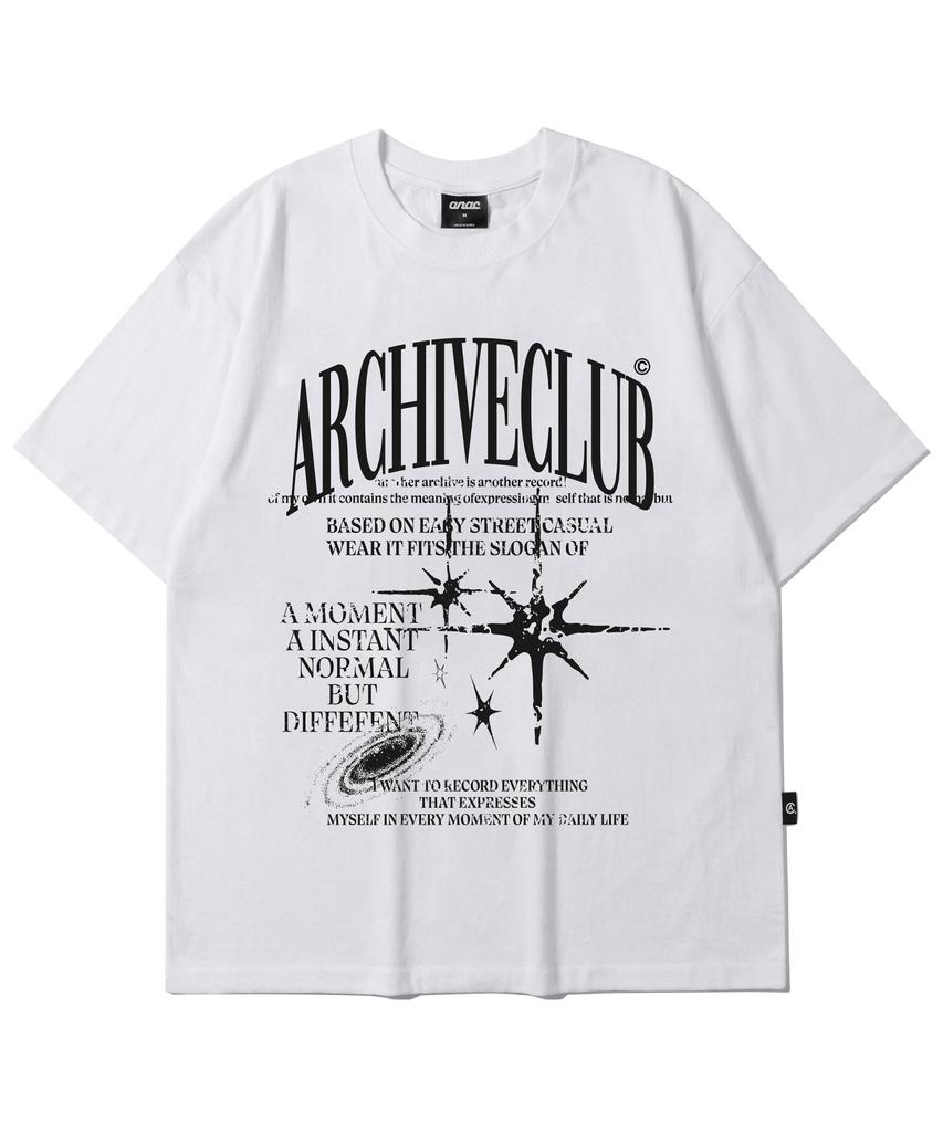 ANOTHER ARCHIVE Galaxy Archive Graphic Short Sleeve T-Shirt_White