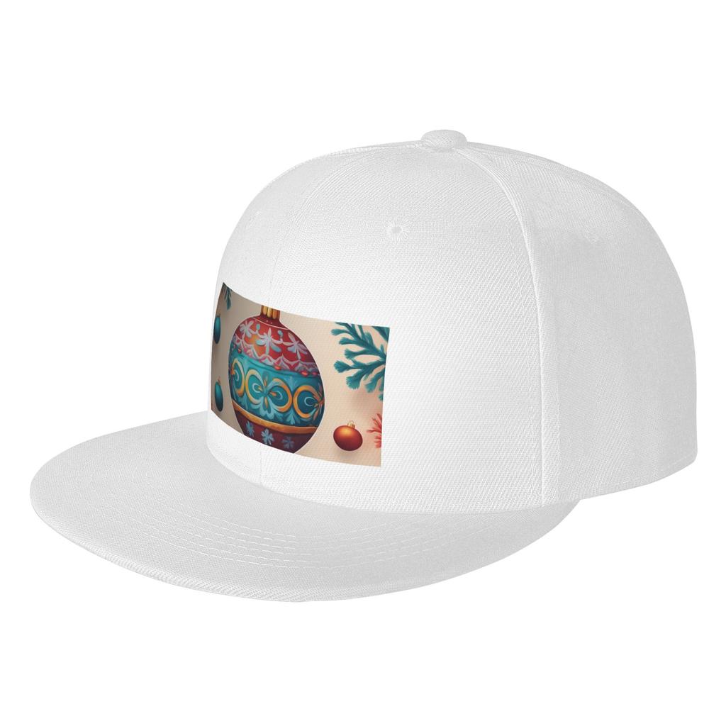 Fashion Christmas OrnaUnisext Flat Brim Sun Hat Cycling And Running Cap Womens