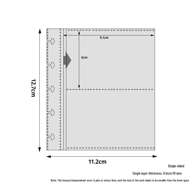 

Прозрачные страницы-вкладыши формата A4/A5 с 4 карманами для карточек Star - Утолщенные вставки для альбомов для фотокарточек 3 дюйма