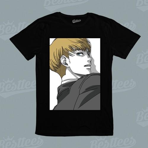 Kids / Men/Women Japanese Anime Attack on Titan Armin Graphic T-Shirt S разноцветный