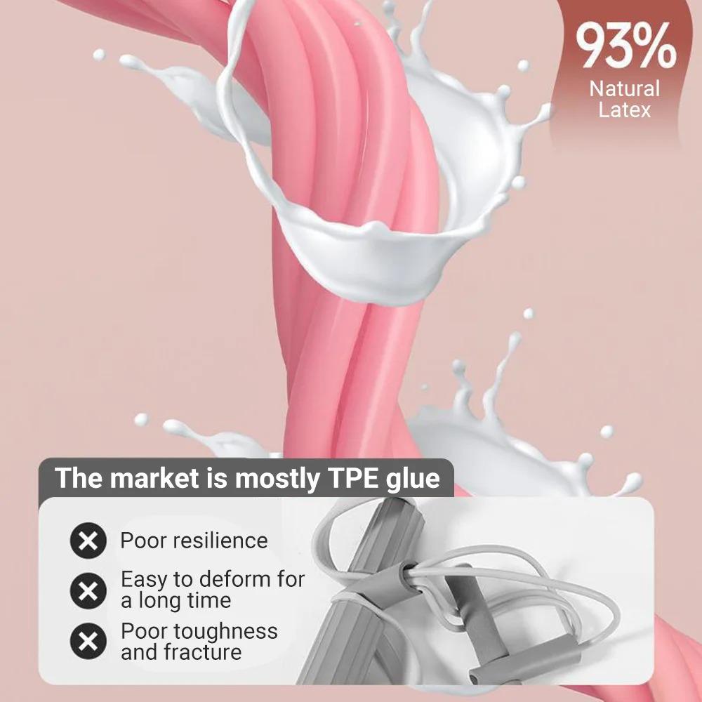 6-Röhren Elastisches Widerstandsband Multifunktionale Spannseil Für Yoga Pedalzieher Fitnessstudio Sportübungen