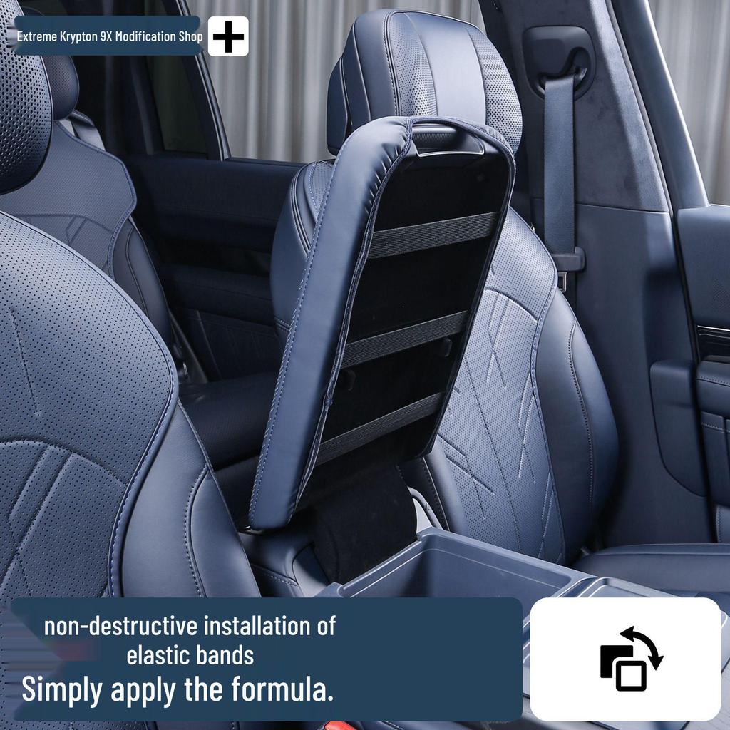 Zeekr 9X Armrest Box Leather Cover: Scratch-Resistant, Memory Foam Padding, Interior Modification Accessory