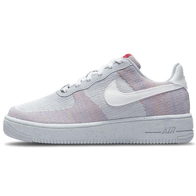 New Nike Air Force 1 Low Crater Flyknit Wolf Grey DC4831-002