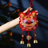 Handmade Chinese Fu Word Wind Chimes Red Lucky Lion Sachet Pendant  Spring Festival