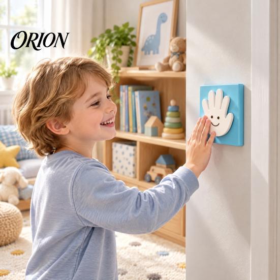 Novelty Wall Switch Protector 3D Printed High Five Light Plate Covers, Decorative Palm Macaron Color Room Decor Cover Plate, Creative Outlet