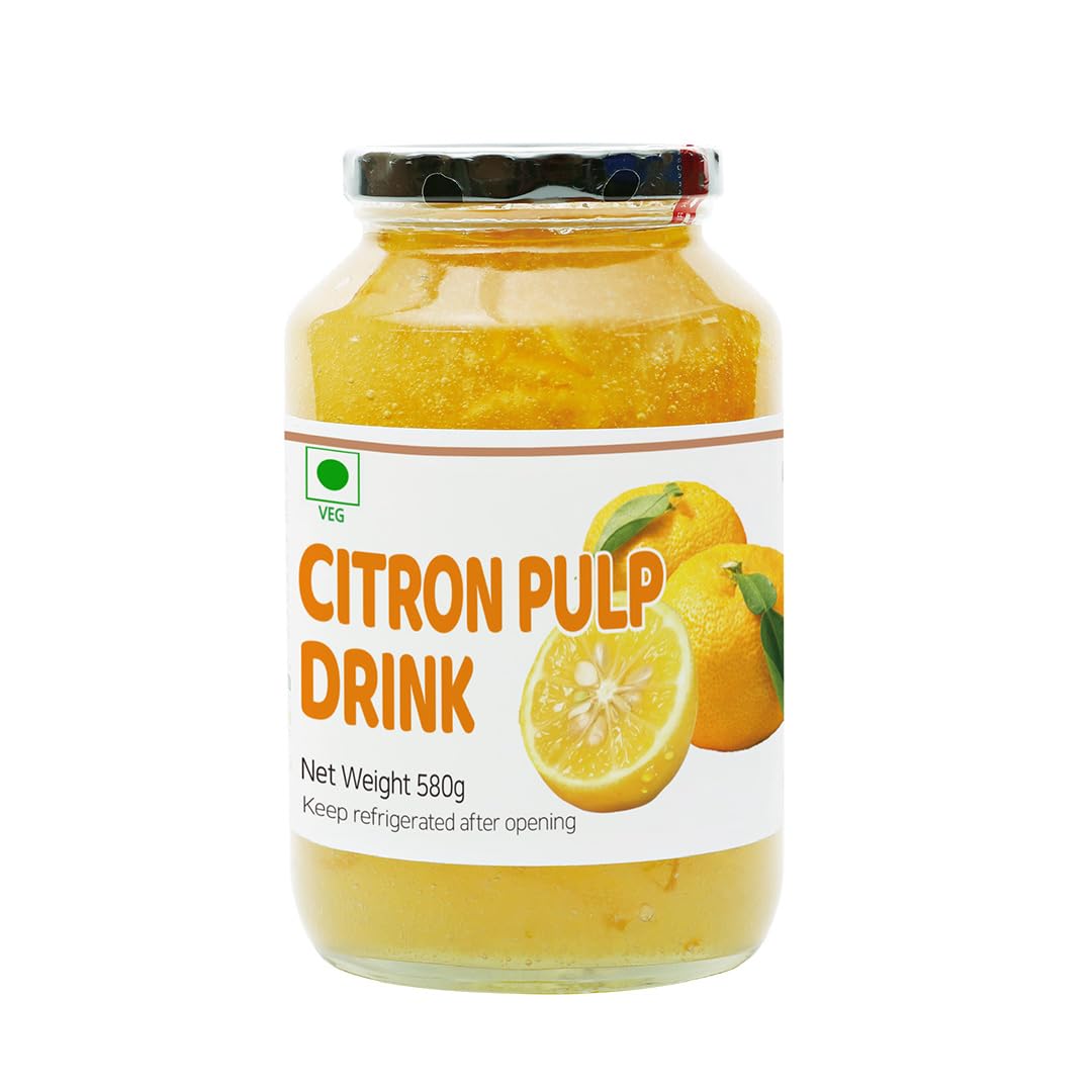 

Citron Delight Refreshing Beverage with Pulp - Natural Flavor, 580g, Immune Boost, Hydration, Antioxidants