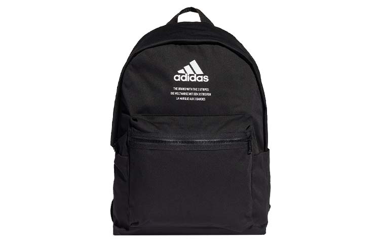 Adidas Recycled Polyester Twill Backpack Regular Unisex Black GU0877