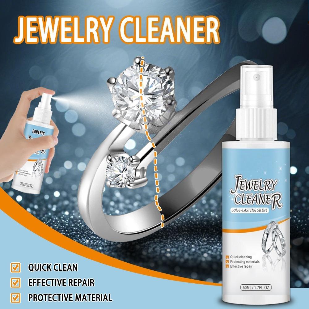 1 Bottle Jewelry Cleaning Spray Jewelry Cleaner Jewel-like Shiny Metal Surface Quick Repair and Protection