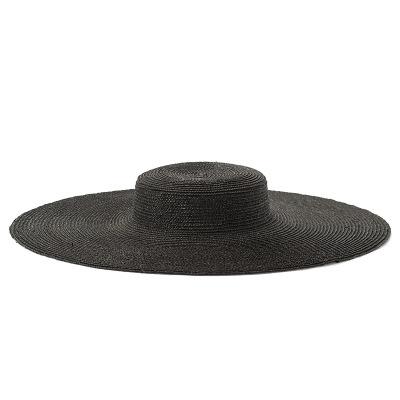 European and American Simple, Fashionable and Meticulous Straw, Light Flat-top Straw Hat, Sun Protection and Sunshade, Beach Big-brimmed Straw Hat,