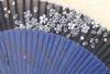 Folding Cherry Blossom 123009 Asahi-O Fan, Design, Black/Navy,