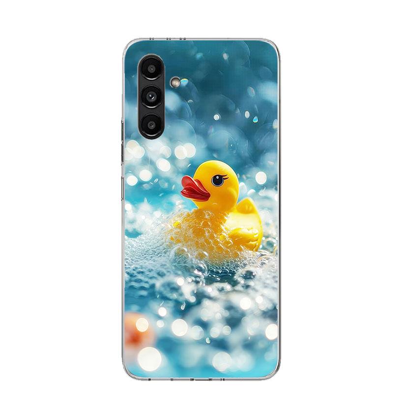 Rubber Ducks Swimming Pool Phone Case For Samsung Galaxy A17 A16 A14 A15 A13 A57 A56 A54 A55 A53 A37 A36 A34 A35 A33 A26 A24 A25