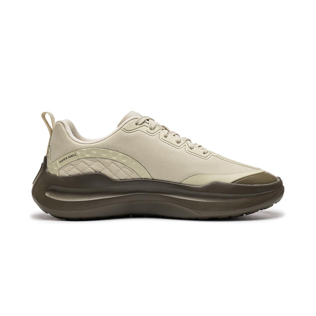 Men's Sneakers Li-Ning Cloud Wave Casual Shoes Men's Low-top Oat Gray/Oak Brown