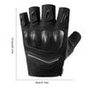 Half Pinger Bicycle Gloves, Padded Motorcycle Gloves Welding Resistant Semi Finger Gloves, Welding Resistant