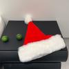 Cute Christmas Hat for Women, Autumn and Winter Christmas Hat Decoration, Red Plush Hat, Holiday Spring Festival Cold-Proof Hat