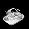 Linpan 304 Stainless Steel Divided Meal Plate with Lid
