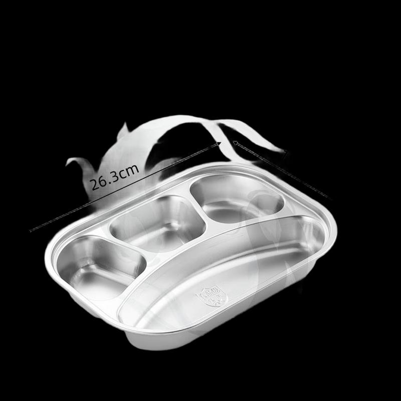 304 Stainless Steel Divided Meal Tray
