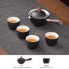 Rotating Ceramic Kung Fu Tea Set with Side Handle Filter Pot