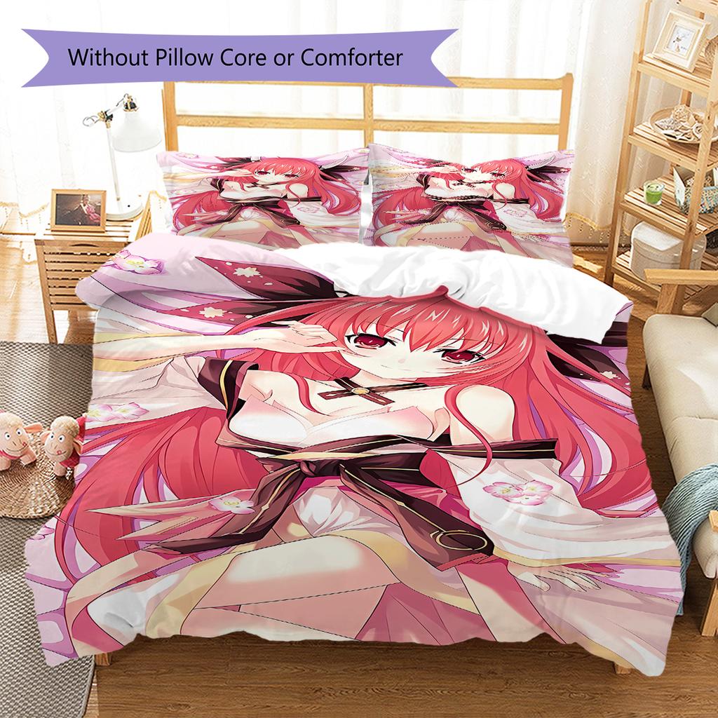 Kotori Itsuka,Kimi Ni Todoke Pattern Bedding,Quilt Set Quilt Cover Pillowcase Home Birthday Gift (1 * Duvet Cover + 2 * Pillowcase, Without Core)