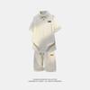 Men's Summer Trendy Loose Jacquard Polo Shirt and Shorts Set