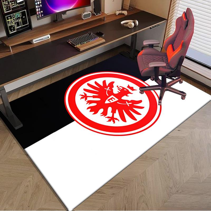 Eintracht Frankfurt Crest Area Rug Office rug, Chair Rug, Decor Carpet Livingroom bedroom Mat, Large Size Fan gifts Christmas gifts
