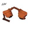 Marsupio a Vita per Bottiglia di Vino Double-Sided, Borsa in PU Vintage, Doppia Tasca Laterale con Multi-Scomparto, Borsa Impermeabile Regolabile per Lattine di Birra Bicchieri,