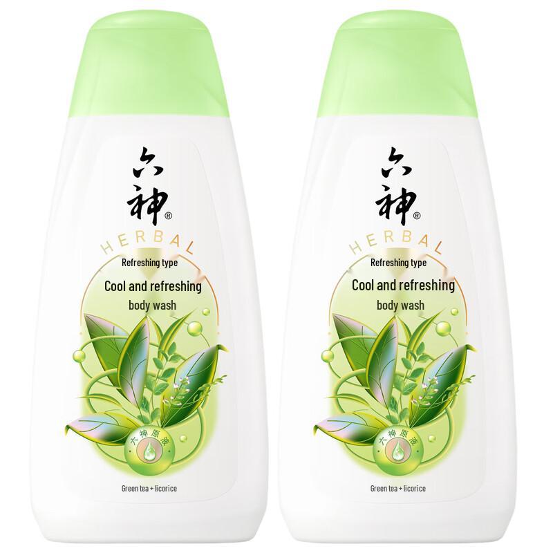 Six God Cooling & Refreshing Body Wash - 200ml Twin Pack