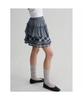 8seconds Frill Check Mini Skirt Navy