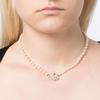 VIVIENNE WESTWOOD Necklace Neysa Pearl Choker Oversize Pearl Logo Saturn Logo Brass Resin Crystal Unisex Couple Style Silver 6301011002P226P226