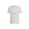 T Shirts Men's White Crew Neck Moderate Straight Fit HG2059