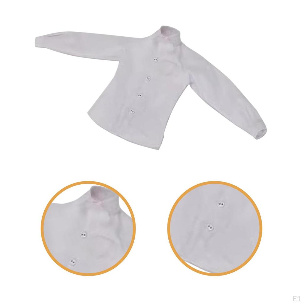 1/6 Action Figure Shirt Doll Model Clothes Lightweight Stylish Miniature Clothing Dressing Up for