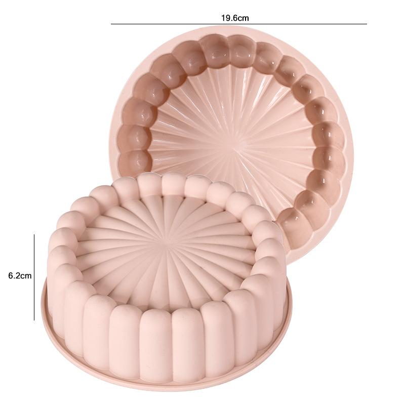 FAIS DU Silicone Round Cake Mold 8Inch Silicone Cake Pan For Baking Charlotte Cake Pan DIY Baking Strawberry Shortcake Cake Mold