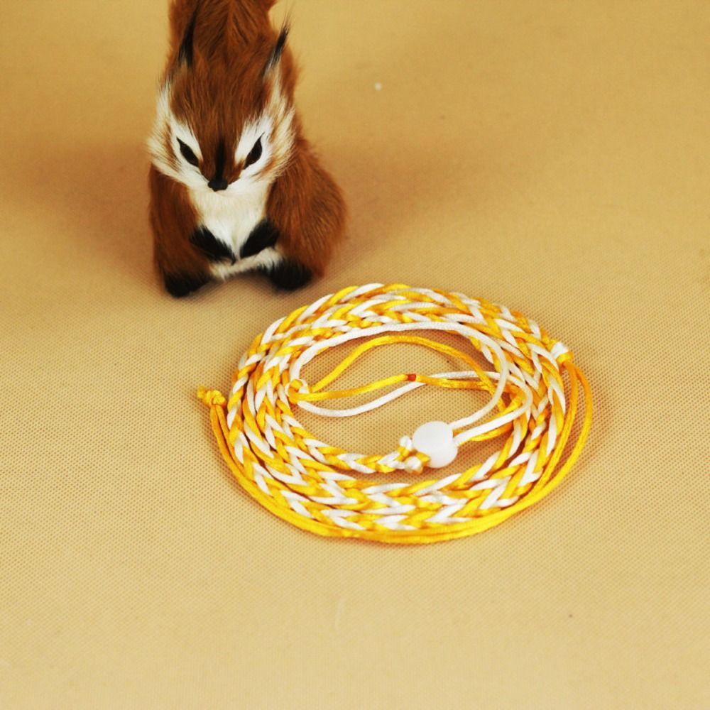 

Регульований повідець для клітки для домашніх тварин 1,4 м Повідець-нашийник для кролика Високоякісний повідець для прогулянок Щур Миша Хом як жовтий
