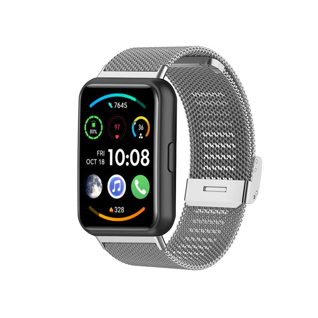 Stainless Steel Watch Strap   Wristband with Metal Buckle Watch Band for   Watch Fit 2