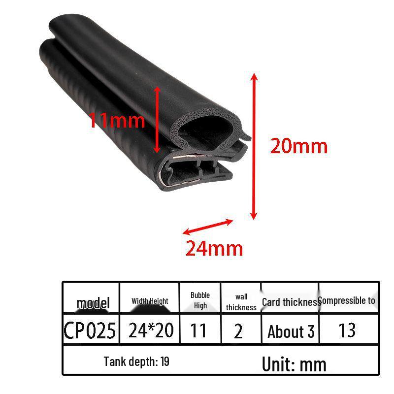 Customizable EPDM U-Shaped Rubber Sealing Strip for Electrical Cabinets and Car Doors